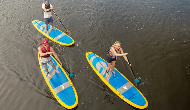 paddleboarding with third coast paddling